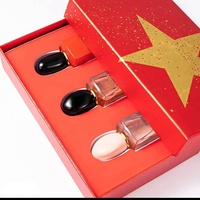 Coffret Cadeau de Parfum EDP Longue Durée Personnalisé pour Femme, 3 Pièces, Boîte Rouge Portable, Idéal pour les Fêtes et les Rendez-vous