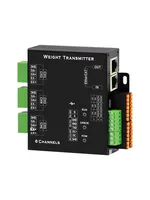 Transmisor de Peso Digital Analógico de Seis Canales Ouluda TDA-16C6, Amplificador de Señal, Aleación de Aluminio, RS-232/485/EtherCAT
