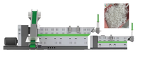 Ligne de granulation et de pelletisation monophasée EverGrand en PE/PP avec refroidissement par eau et moteur 380V/220V