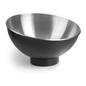 Secchiello per Ghiaccio a Forma di Bottiglia di Champagne Inclinata, Nero Luna - Product Image 1