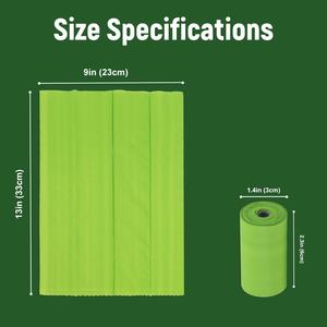 Eco Friendly 100% Natural Biodegradável <span class=keywords><strong>Pet</strong></span> Supplies Compostable Plastic Waste Dog Poop Bag para Cães - Product Image 2