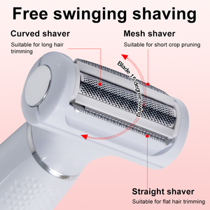เครื่องโกนหนวดไฟฟ้า 2 in 1 สำหรับผู้หญิง สีชมพู เครื่องกำจัดขนอเนกประสงค์ กันน้ำ - Product Image 5