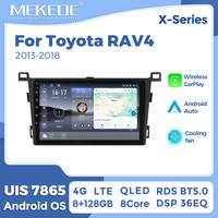 MEKEDE X10 X20 X30 X40 UIS7865 8+128G QLED AKM DSP CarPlay sans fil Android Auto pour Toyota RAV4 2013-2018