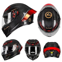 Casque de moto intégral professionnel en fibre de carbone 3K, homologué DOT ECE, ultra léger, casque de course, logo personnalisé