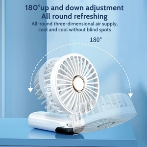Ventilador de Mano Digital con Pantalla, Económico, en Stock, 1200mAh, 5 Velocidades, para Bodas, Actividades al Aire Libre, Regalo de Alta Gama - Product Image 4