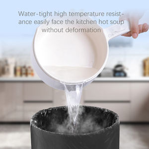 Sacs poubelle alimentaires jetables compostables pour salle de bain imprimés sur mesure 100% grande chemise de 33 gallons sacs poubelle de 13gal - Product Image 4