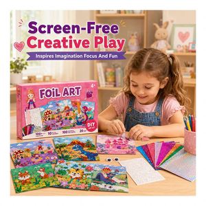 Private Label Foil Craft <b>Kit</b> Supports Theme Selection Custom Package Low Mess <b>DIY</b> Activity for Global Distributors - Product Image 3