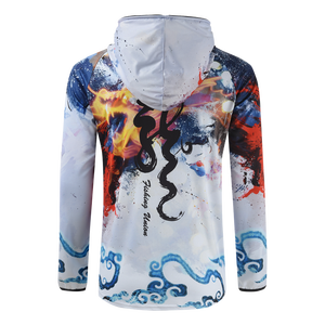 Venta caliente protección UV personalizada UPF 50+ <span class=keywords><strong>traje</strong></span> de pesca de manga larga transpirable y de secado rápido para hombres - Product Image 3
