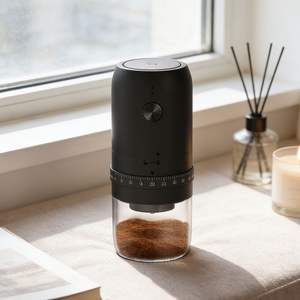 Nouvelle conception de moulin à café électrique automatique en céramique pour grains, rechargeable par USB, pour la maison - Product Image 2