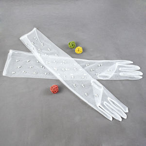 CBJ-132 accessoires de mariage décoration de vêtement fournitures de fête Simple <span class=keywords><strong>Tulle</strong></span> fleur <span class=keywords><strong>mitaine</strong></span> de mariage - Product Image 3