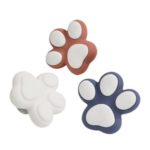 Cat Paw Drawer Handle Silicone Zinc Alloy Modern Design For Wardrobe Cabinet Children Room Safe Eco Friendly - Product Image 2