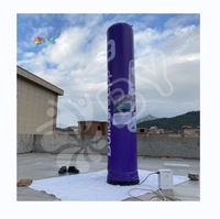BOYAN affichage totem gonflable colonne de lumière de poteau gonflable extérieur bonne qualité publicité gonflables lampe à LED