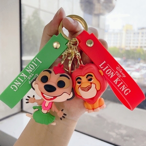 Mới đến Simba 3D Keychain phim hoạt hình dễ thương Simba Móc chìa khóa PVC sư tử Vua Keychain cho túi xe mặt dây chuyền - Product Image 2