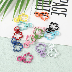 Crochet à ressort en métal en forme d'étoile, plusieurs couleurs, vente en gros d'usine, pour accessoires pour porte-clés, pièces - Product Image 5