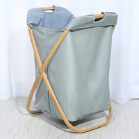 Panier à linge pliable en bambou japonais en toile Boîtes de rangement pliables pour jouets Panier de rangement pour vêtements sales