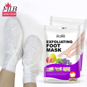 Masque exfoliant de luxe pour les pieds, type chaussettes, marque privée, masque pelable pour les pieds, masque pour les pieds bio, pack exfoliant - Product Image 6