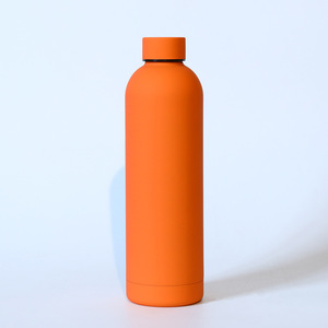 Botella de Agua Deportiva de Acero Inoxidable de Doble Pared con Aislamiento, con Logotipo Personalizado, Pintura de Goma, 350/500/750 ml - Product Image 3