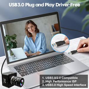 Caméra industrielle USB3.0 12MP, caméra UVC <span class=keywords><strong>1080P</strong></span> 230fps à fréquence d'images élevée, objectif zoom manuel 3,6-10 mm pour la surveillance de sécurité - Product Image 5
