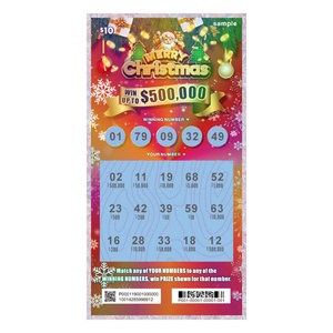Cartes à gratter personnalisées sur le thème de Noël, impression numérique, effet laser, billets de tombola, billets de loterie à gratter - Product Image 3