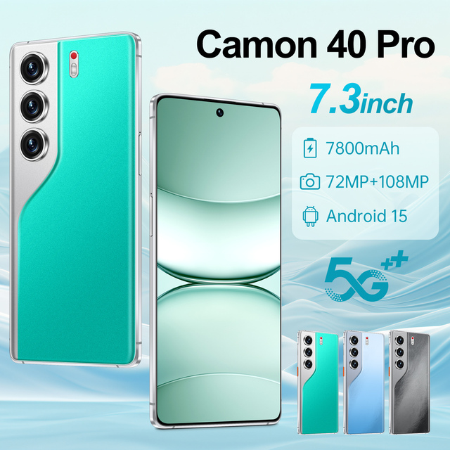 Hot Selling Camon 40 Pro 5G Unlocked Android Smartphones 16GB+1TB Dual SIM Card Mobile Phones with LTE CDMA Global Version