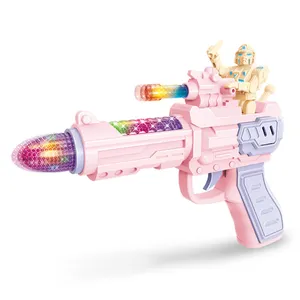 Pistolet jouet électrique à vibrations, en rose, 8 tons, vibration de cœur, pour filles, pour jouer, mignon, dessin animé