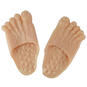 Green Foot Massage <b>Slippers</b> <b>Open</b> <b>Toe</b> PVC Upper EVA Midsole All Seasons Home Use - Product Image 5