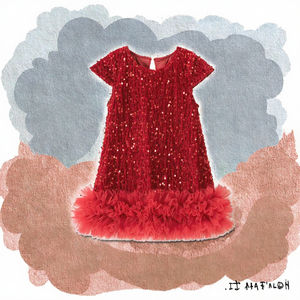 Jupe Tutu en Coton Doux et Respirant pour Filles, Imprimé Doux, Volants, Longueur Genou, Coupe Évasée, en Maille Moelleuse, en Velours Côtelé, Vente en Gros - Product Image 3