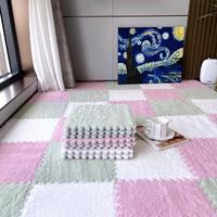 Drop shipping Pack Living, Room EVA Cube Puzzle Floor Foam Pad Mat Foam Carpet Padding Mosaic tapis Carpet with pile plush/
