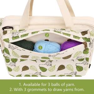 Hot Selling Factory Design Portable <b>Knitting</b> <b>Bag</b> Yarn Storage Organizer Yarn Totes Organizer <b>Bag</b> - Product Image 2