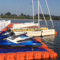 Pont flottant en plastique, quai de marina, plateforme flottante modulaire pour la pêche, les yachts, les jet-skis, les pontons, les cubes