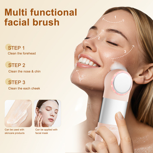 Cepillo de Limpieza Facial Eléctrico de Silicona con Tecnología Sónica, Impermeable, Limpieza Profunda, Masajeador de Belleza para Uso Doméstico - Product Image 2