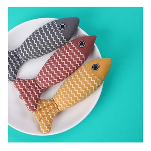Juguete de lino duradero para gatos, juguete para masticar hierba gatera, juguete divertido para gatos, venta al por mayor - Product Image 1