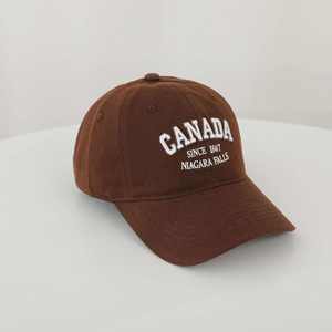 Vente en gros Usine BSCI Casquette de baseball 100% coton unisexe 6 panneaux souple non structurée Canada Broderie 3D Adulte - Product Image 4