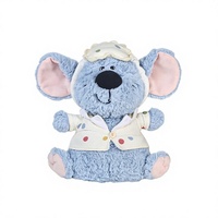 Peluche Souris Adhésive Zhuoqus Slow Town, Coussin Compagnon Unisexe en Polyester et Coton PP, 31-50cm, Cadeau d'Anniversaire Idéal 14+