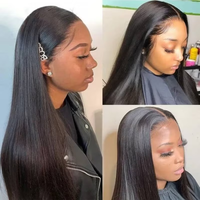 Perruque Lace Front HD 13x4 CLJhair, Densité 250%, Cheveux Humains Vierges Lisses à 100%, Pré-Pluckée, Vente en Gros Usine pour Femmes