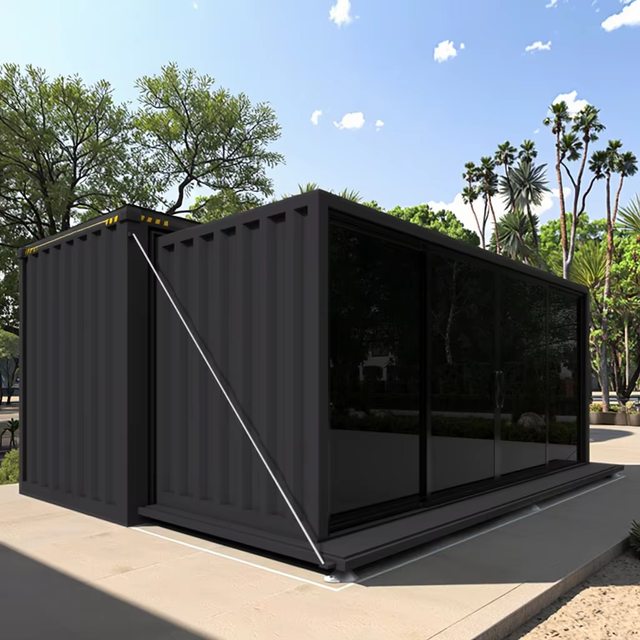 Steel Modified Shipping Container Houses Expandable 20ft Mobile Home Portable Shop Worker Camp Cabin Temporary Office