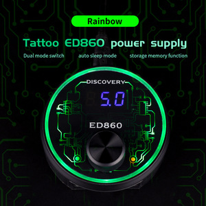Fuente de alimentación para tatuajes Yuanyun de 16.7x11x8mm de alta potencia con un solo botón de inicio para máquina de tatuajes - Product Image 2