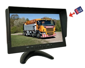 กล้องติดรถยนต์ 2CH 10.1 นิ้ว LCD IPS HD1080P สำหรับรถบัส รถบรรทุก รถพ่วง ระบบช่วยถอยหลังพร้อมการ์ด SD - Product Image 2