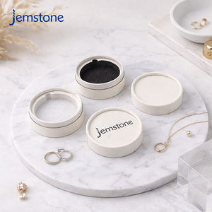 Boîtes cylindriques en carton kraft rondes de luxe biodégradables pour bijoux et montres avec insert en éponge, emballage de tube à gâteau en papier de qualité alimentaire - Product Image 1