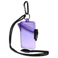 Étui étanche pour badge d'identité, étui de sport étanche, porte-badges verticaux avec cordon pour cartes, pièces de monnaie et argent