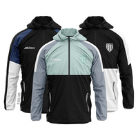 Ensemble de survêtement chaud pour homme, vêtements de sport, fermeture éclair complète, décontracté, veste de football, basket-ball, vente en gros