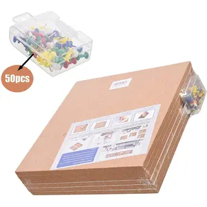 ידידותי לסביבה 12pcs ריבועים קטן פקק לוח 12 "x 12" -1/2 "עבה קיר לוחות מודעות פקק אריחי