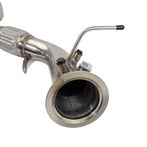Tuyau de descente en acier inoxydable pour 2006-2010 BWM X5 E70 3.0D M57N2 3 "tuyau <span class=keywords><strong>d</strong></span>'échappement 4.3" <span class=keywords><strong>O</strong></span>.<span class=keywords><strong>D</strong></span>. Bride de <span class=keywords><strong>V</strong></span>-bande - Product Image 5