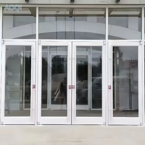 Maison à ossature en aluminium avec porte d'entrée à double battant sur mesure de type KFC, porte de <span class=keywords><strong>mezzanine</strong></span> en <span class=keywords><strong>verre</strong></span> coloré manuelle - Product Image 2