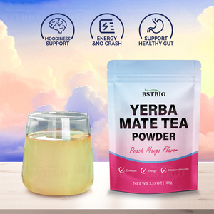 BSTBIO Polvo de <span class=keywords><strong>Ilex</strong></span> Paraguariensis de Alta Calidad, Extracto de Yerba Mate, Té de Yerba Mate de Marca Privada, Yerba Mate al por Mayor, Polvo de Yerba Mate - Product Image 4