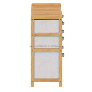 <span class=keywords><strong>Cassettiera</strong></span> in Bambù Minimalista SYT Style Keeper per Area TV, Contenitore in Tessuto, Mobiletto per Accessori da Gioco - Product Image 5