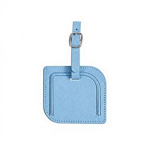 Etiqueta de Equipaje de Cuero Premium con Logotipo Personalizado al por Mayor y Juego de Porta Pasaportes, Impermeable, Duradero, Etiqueta de Identificación para Maletas - Product Image 3