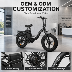 Bicicleta eléctrica todoterreno con neumáticos gruesos de 20x4.0, 48V 50Ah, gran autonomía, motor de 250W/750W, personalizable, bicicleta eléctrica de carga OEM. - Product Image 1
