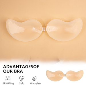 Soutiens-gorge adhésifs sans fil en silicone de haute qualité pour femmes, confortables pour la plage et les mariages, avec maintien solide pour la poitrine - Product Image 3
