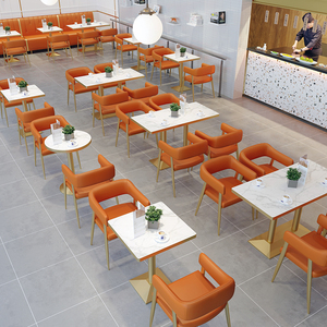 Sillas de Mármol <span class=keywords><strong>para</strong></span> Cafetería y Restaurante, Juego de Mesa de Comedor, Asientos de Cabina, Sofás, Bancos, <span class=keywords><strong>Muebles</strong></span>, Sillas - Product Image 3